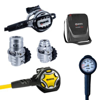 Pack double détendeur de plongée MARES Atlas ADJ 62x TBP - Partner Dual 62x