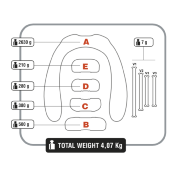 Plomb de Cou Modulaire C4 Carbon Dyno 4kg