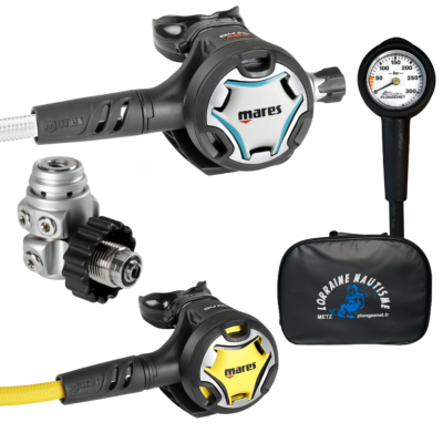 Pack détendeur de plongée MARES DUAL Adj 62x Aqua