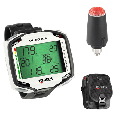 Ordinateur de plongée - Quad Air Blanc + Sonde