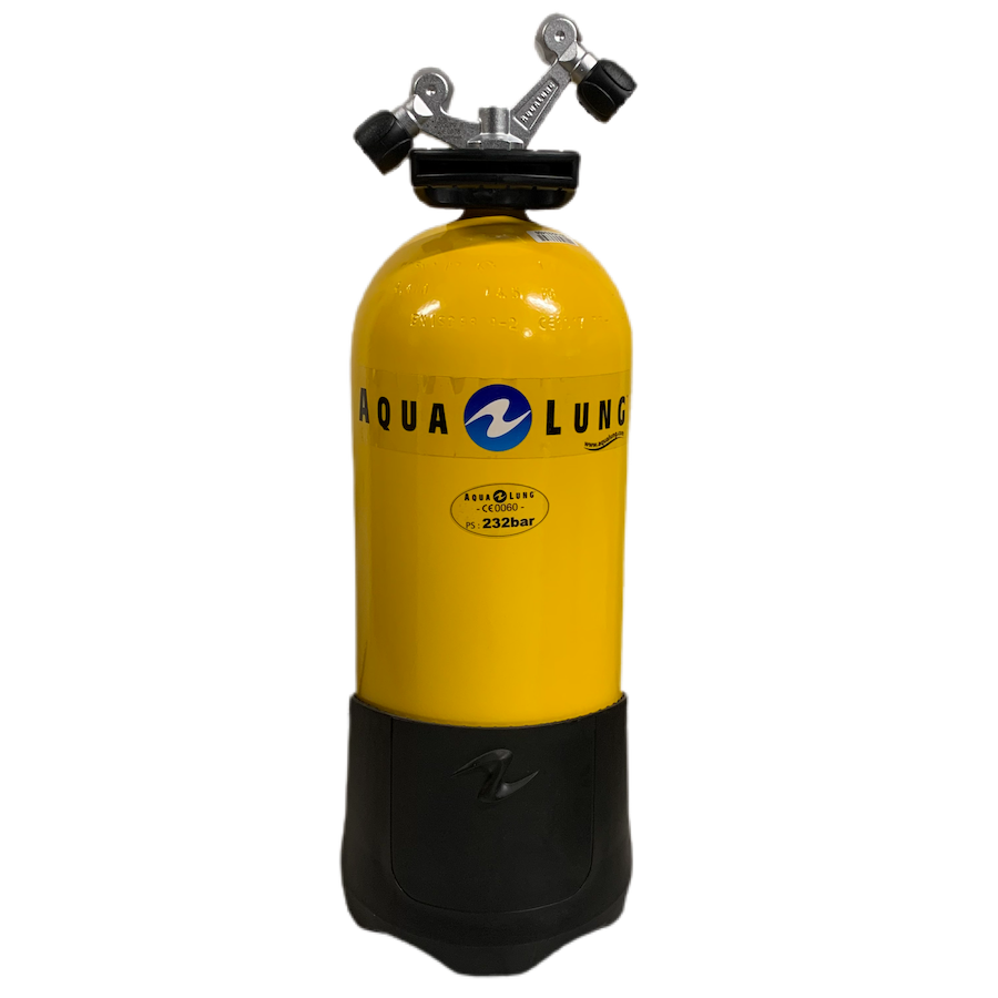 Bouteille 12L Court 232b 2 sorties TAG AQUALUNG, Bouteilles plongée