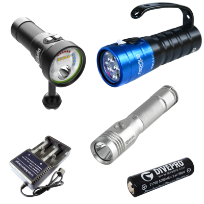 Lampes et phares de plong�e