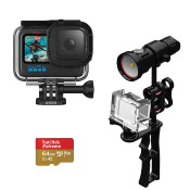 Pack Complet Vidéo de plongée GOPRO Hero12 Black + Phare D40F