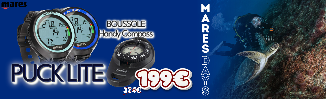 offre ordinateur de plongée puck lite boussole